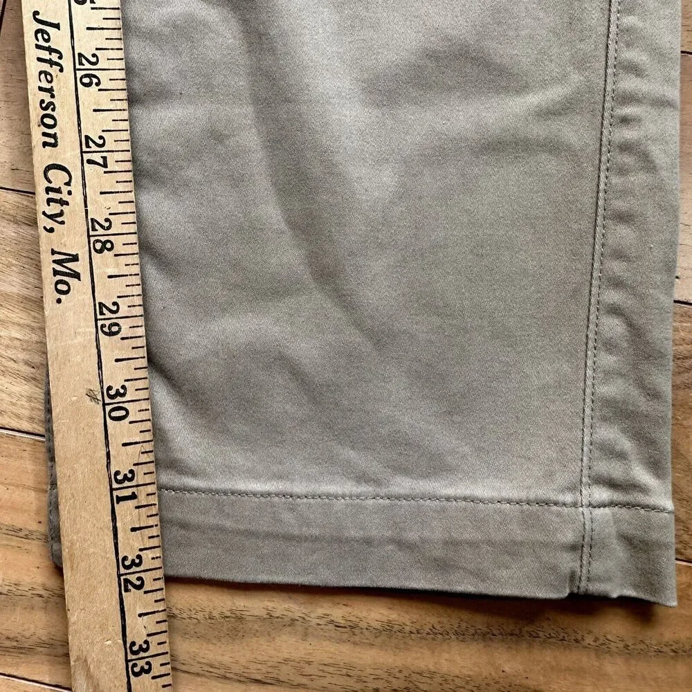Banana Republic Kentfield Dress Pants Mens 32 x‎ 32 BEIGE KHAKI Flat Front
